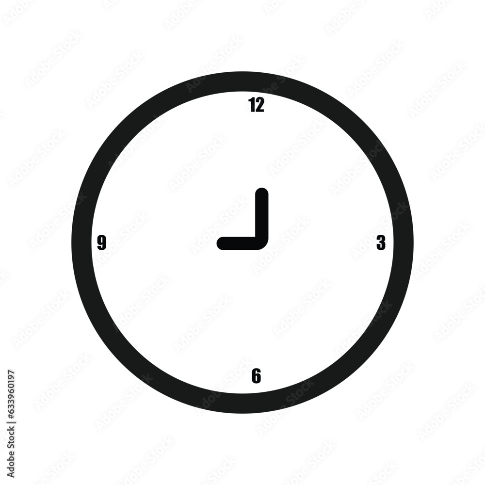 Canvas Prints clock icon vector