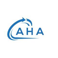 AHA letter logo design on white background. AHA creative initials letter logo concept. AHA letter design.	

