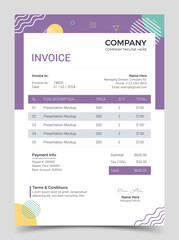 Business corporate creative invoice template. Business invoice for your business, print ready invoice template