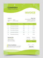 Business corporate creative invoice template. Business invoice for your business, print ready invoice template