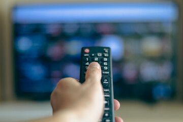 View Streaming Services For Entertainment On TV.Multimedia video streaming web banner background