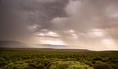 Tankwa National Park, South Africa, Sunrise before the storm