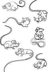 Rat vector.Chinese new year.red and gold.Lantern and gold money.wealth and rich on happy new year.