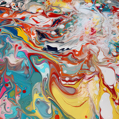 Marbled Abstract Paint Background Illustration
