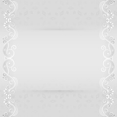 artistic vintage floral border background for indian decoration