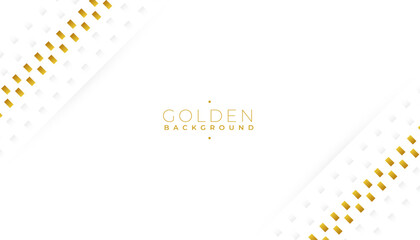 elegant white and golden banner for your special occasion