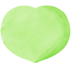 green paper heart