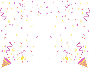 秋イメージのクラッカーの背景