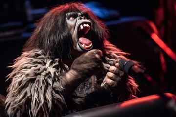 Gorilla punk rock hardcore singer
