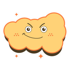 Retro Cloud Character
