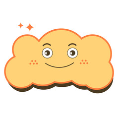 Retro Cloud Character