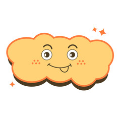 Retro Cloud Character