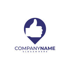 Like Point logo design vector. Good Point logo design template concept