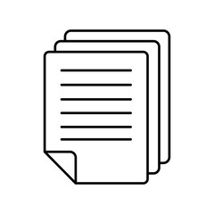 Papers vector icon which can easily modify or edit

