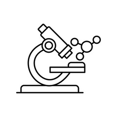 Lab microscope vector icon which can easily modify or edit

