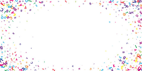 Concept of school background. Colorful childish