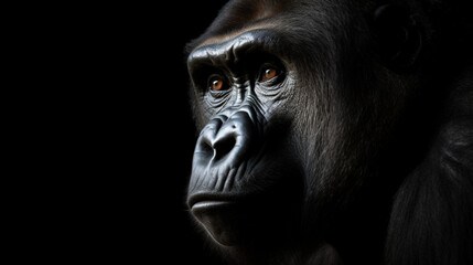 A primate gorilla