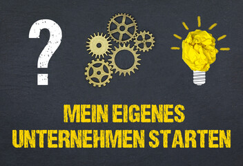 Obraz premium Mein eigenes Unternehmen starten 