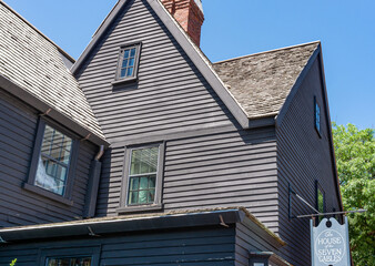 The House of the Seven Gables in Salem, Massachusetts, USA - obrazy, fototapety, plakaty
