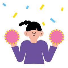  players and cheerleaders