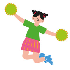  players and cheerleaders