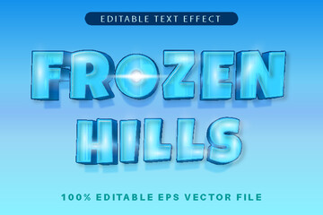 Frozen Hills Editable Text Effect 3d Modern Style,jpg