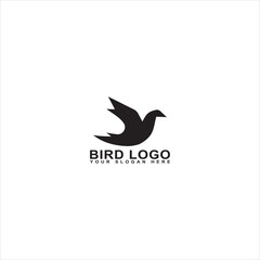 Simple bird logo design vector