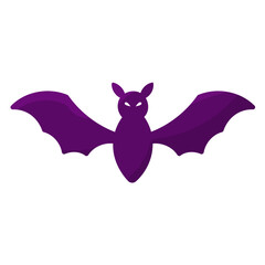 bat halloween fly night scary element icon