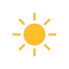 Sun morning icon