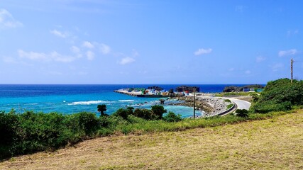 鹿児島県与論島の与論港