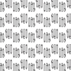 Digital png illustration of pens pattern on transparent background