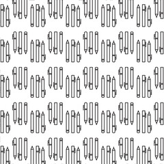 Digital png illustration of pens pattern on transparent background