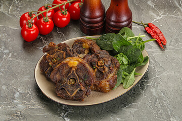 Grilled Lamb neck with spices