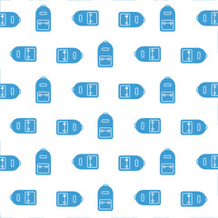 Digital png illustration of blue pattern on transparent background