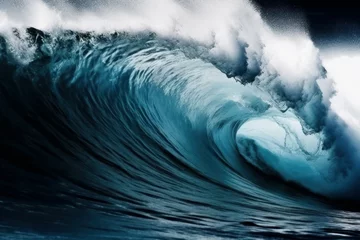 Foto op Plexiglas Huge wave storm. Generate Ai © nsit0108