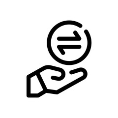 money back guarantee line icon