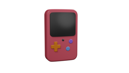 3D Model Illustration of Retro Game Boy To Reminisce About Playing Old Games