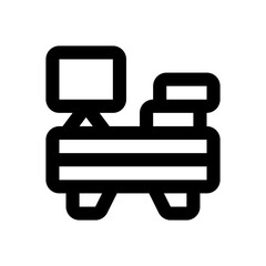 worker line icon