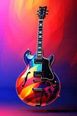 Turn the guitar color match the background