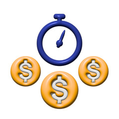 fast loan or money icon, png
