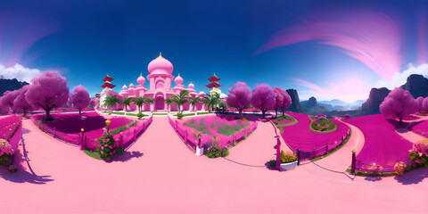 360 degree Panoramic Background - Generative ai, üretken yapay zeka