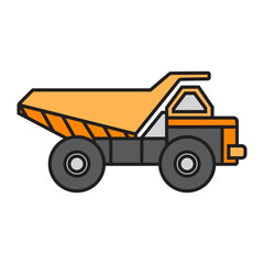 Naklejka premium Haul truck illustration