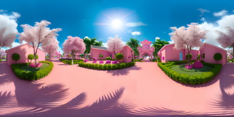 360 degree Panoramic Background - Generative ai, üretken yapay zeka