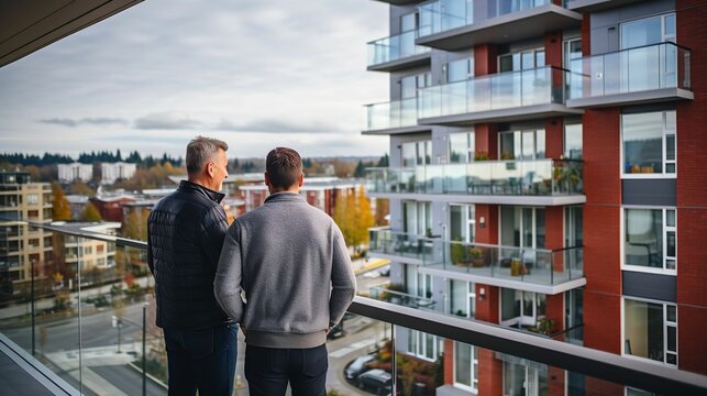 New tenants enjoy apartment view from window