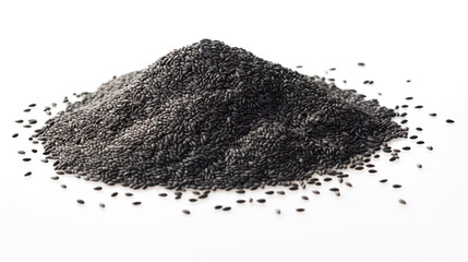 black sesame on white background with generate Ai
