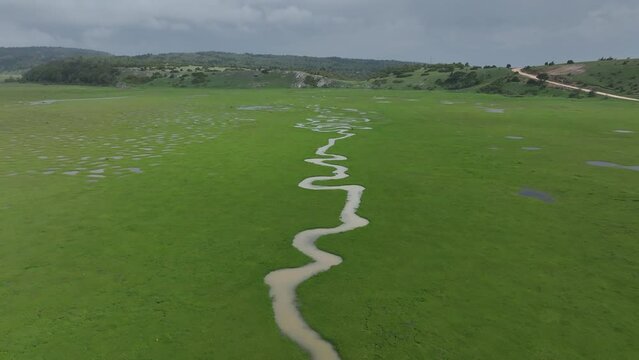 a beautiful view. Karagol plateau. sakarya black lake