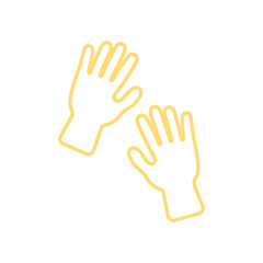 illustration cartoon of a glove