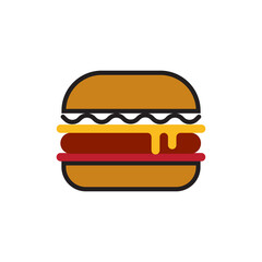 illustration of cheese burger