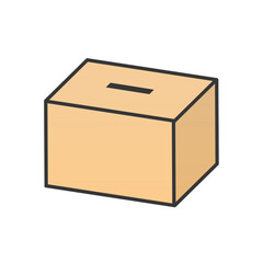 Clip art of donation box