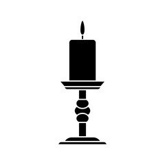 Candlestick icon vector. Candle illustration sign. light symbol or logo.
